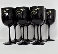 Set Of 12 - Moet & Chandon Black Ice Imperial Acrylic Champagne Glasses Moët