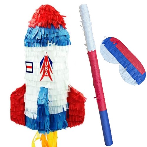Space rocket pinata with - with, bash