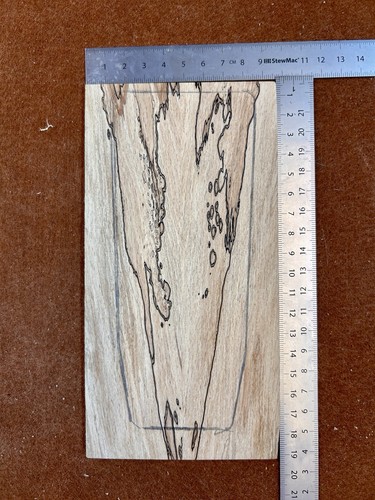 Spalted elm bookmatched - spalted,
