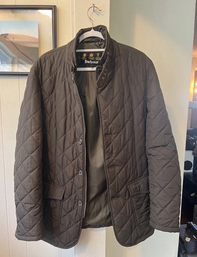 Barbour quilted jacket - barbour, brown