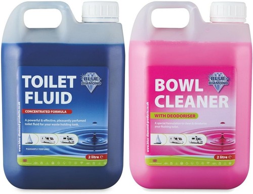 Blue diamond chemical toilet - blue,