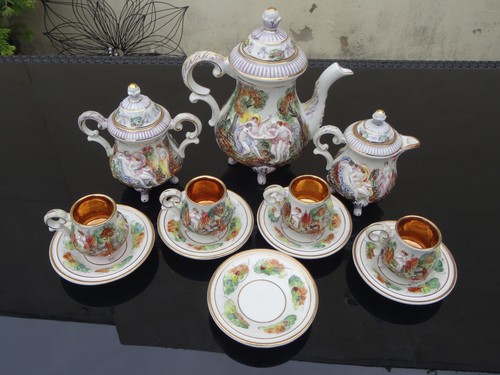 Capodimonte decorative tea set - capodimonte,
