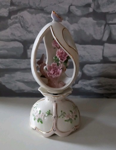 Vintage music box egg - box, "egg