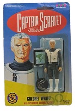 Rare Vintage 1993 Colonel White Captain Scarlet Vivid Imaginations Action Figure