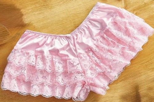 Woman ladies pink frilly - ladies,