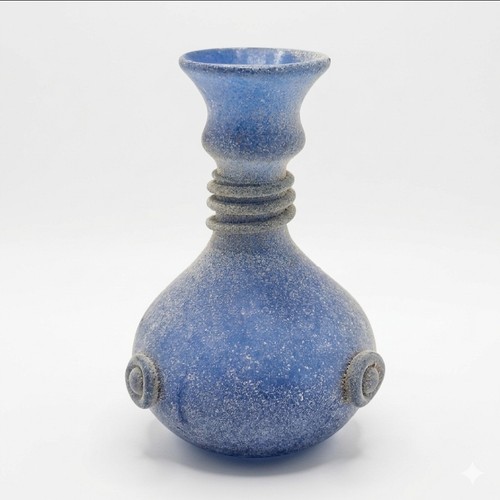 Lafiore blue scavo art glass - blue,