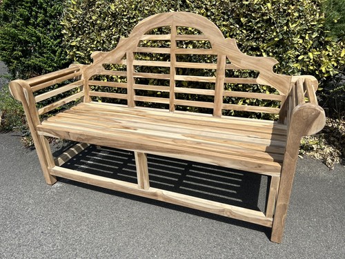 Teak garden bench - garden, outdoor