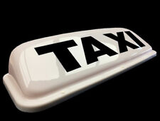 Taxi Roof Sign 24" White - magnetic Hackney Private Hire Top Box LED FREE P&P