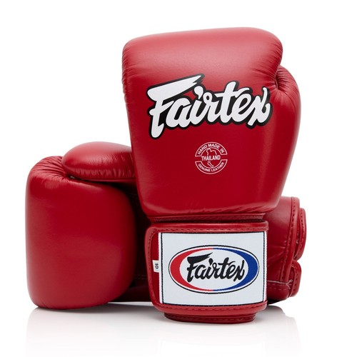 Fairtex bgv1 boxing gloves - fairtex, red