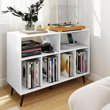 Record Player Stand White