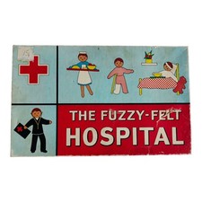 Vintage Fuzzy-Felt Hospital Allan Industries Ltd c1963 Play worn