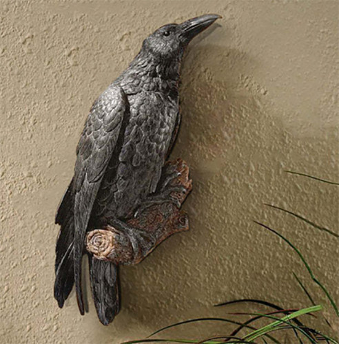 Black standing crows - black,