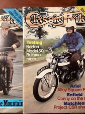 Classic bike magazines x2 September October 1983 BSA C10 Norton Model 50 Bultaco