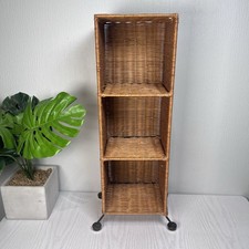 Wicker CD Rack Media Storage