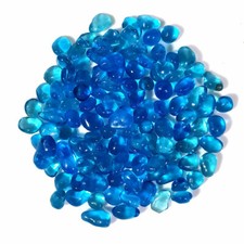 Aqua Blue Glass Nugget