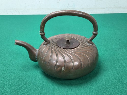 Small vintage copper kettle - vintage,