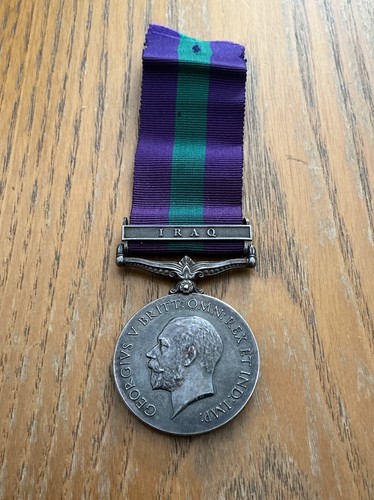 General service medal iraq - medal,