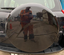 TOYOTA RAV 4, SPARE WHEEL COVER, NOT SPARE WHEEL, 202 EBONY BLACK, 2006, KEY 48