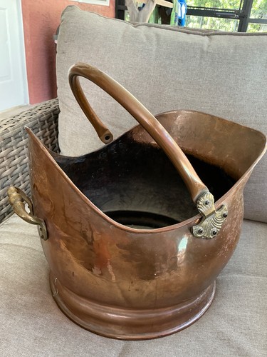 Copper coal scuttle - copper, bucket