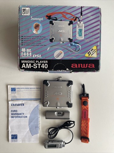 Aiwa st40 portable minidisc - aiwa,