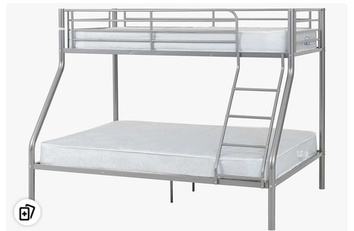 Metal frame futon bunk - frame, bed