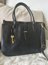 Fossil Black Leather Satchel