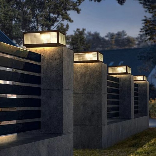 Garden gate pillar light - pillar,