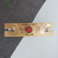 Personalised Wooden Wine Bar