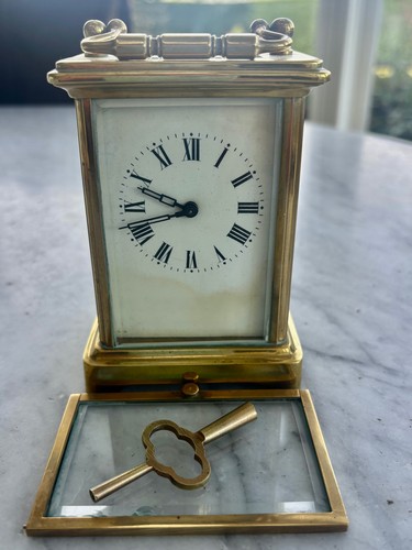 Carriage clock french brass - -, french,