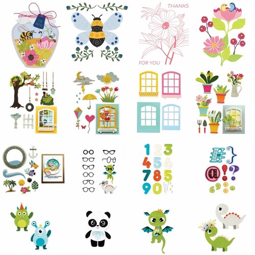 Animals flowers alphabet - flowers,