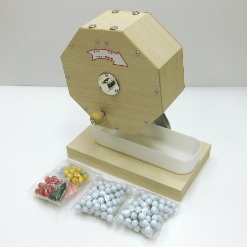 Wooden lottery machine
