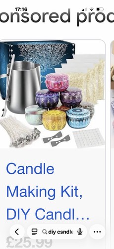 Candle making kit diy - making,