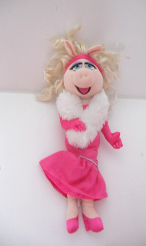 Vintage miss piggy soft plush - piggy,