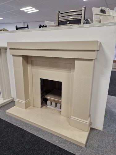 Marble fireplace surround - fireplace,