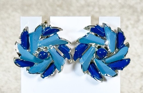 Vintage coro pinwheel earrings - vintage,