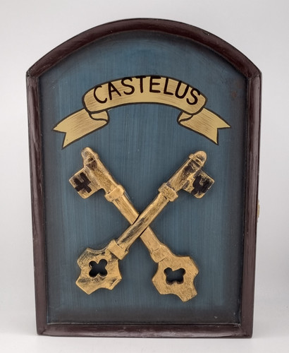 Wooden key cabinet - key,