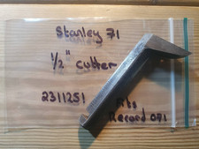 Vintage Stanley 71 Router Plane 1/2" Cutter Woodworking Hand Tools Record 071