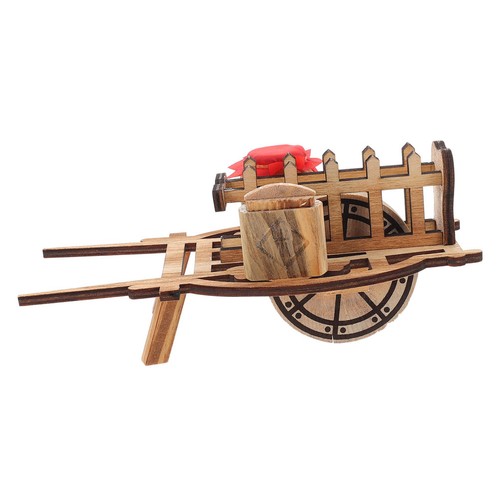 Wooden wheelbarrow model - wooden,