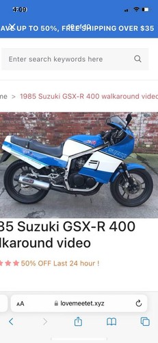 Suzuki gsxr400 gk71b - , breaking.