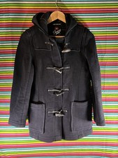 Vintage Gloverall duffle coat size 30 made in England wool Warm Navy Blue
