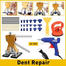 32 PCS Car Repair Paintless Dent Puller Remover Kit Lifter Dint Hail Damage Tool