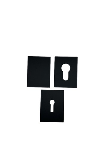 Black adhesive escutcheon lock - escutcheon,