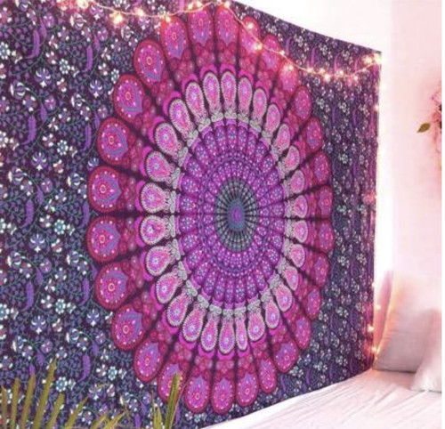 Indian pink mandala cotton - pink,