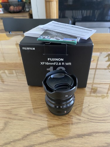 Fujifilm xf16mmf2 - .8, wr