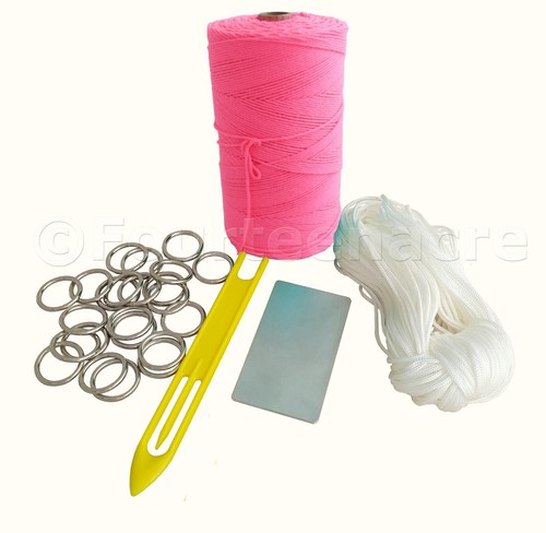 Spun polyester purse net - polyester, kit