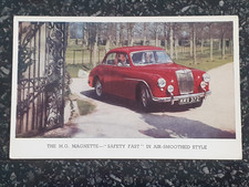 1950s The M.G. Magnette Official M.G. Cars Advertising Postcard