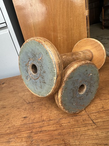 Vtg antique large wood wooden - large,