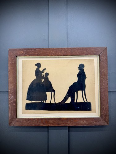 Antique 19thc silhouette - 19thc,
