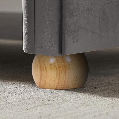 Solid wood bun - 4x, feet