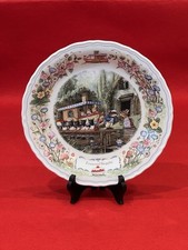 Wedgwood Foxwood Tales 8” Plate - Foxwood Regatta - Brian Paterson - Boat & Mice